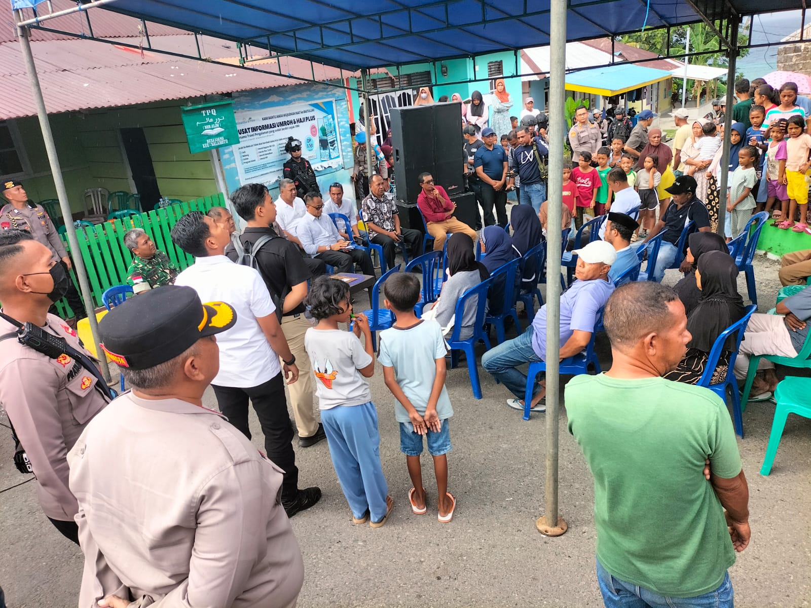 Audiens bersama kapolda liang